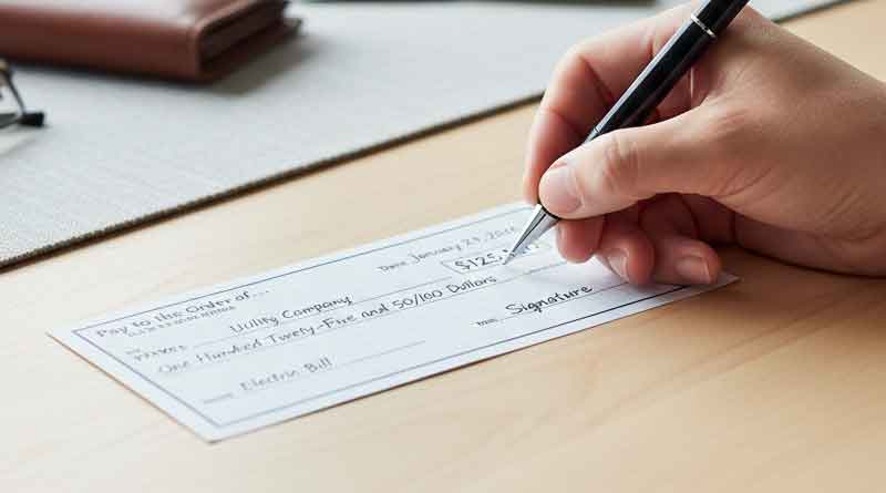 How To Write Out A Check