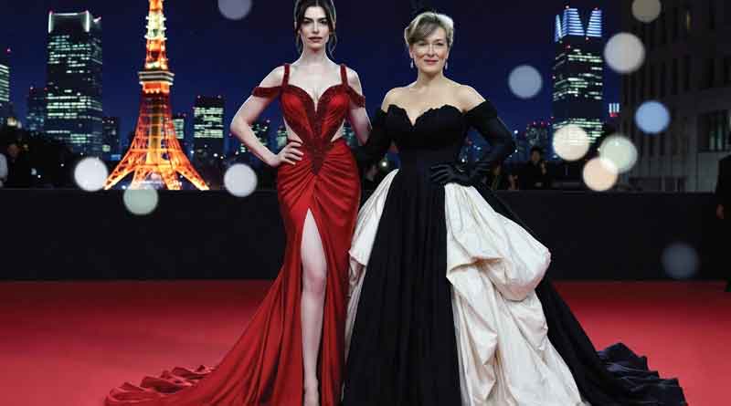 Luxury Outfits Worn By Anne Hathaway And Meryl Streep In Tokyo